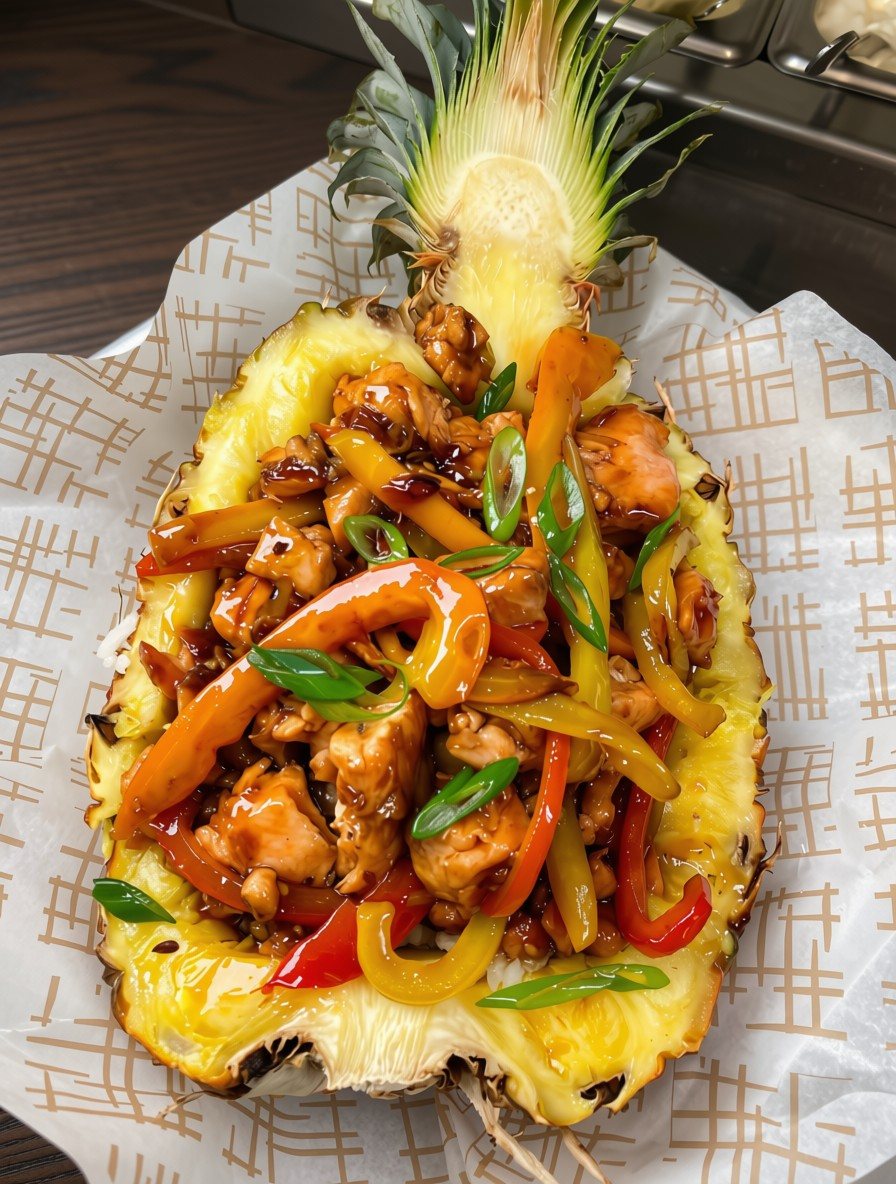 Jerk Chicken Pineapple Bowl